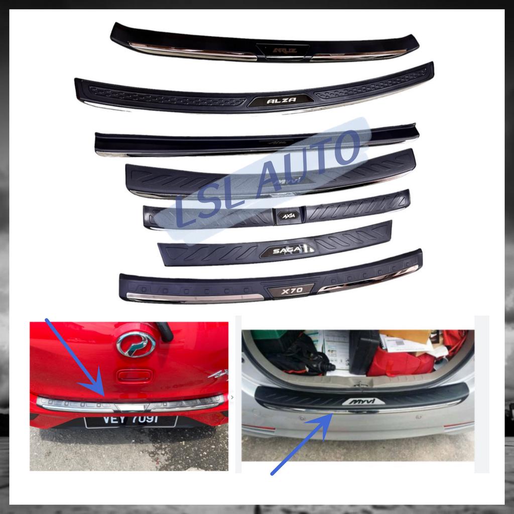 chrome abs rear bumper guards protector ALZA AXIA MYVI ARUZ X70 BEZZA