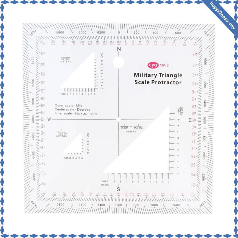 Military Coordinate Scale Protractor