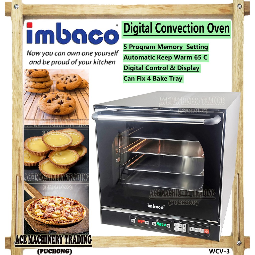 IMBACO Convection Oven WCV3 Digital PCB Control 5 Memory Program