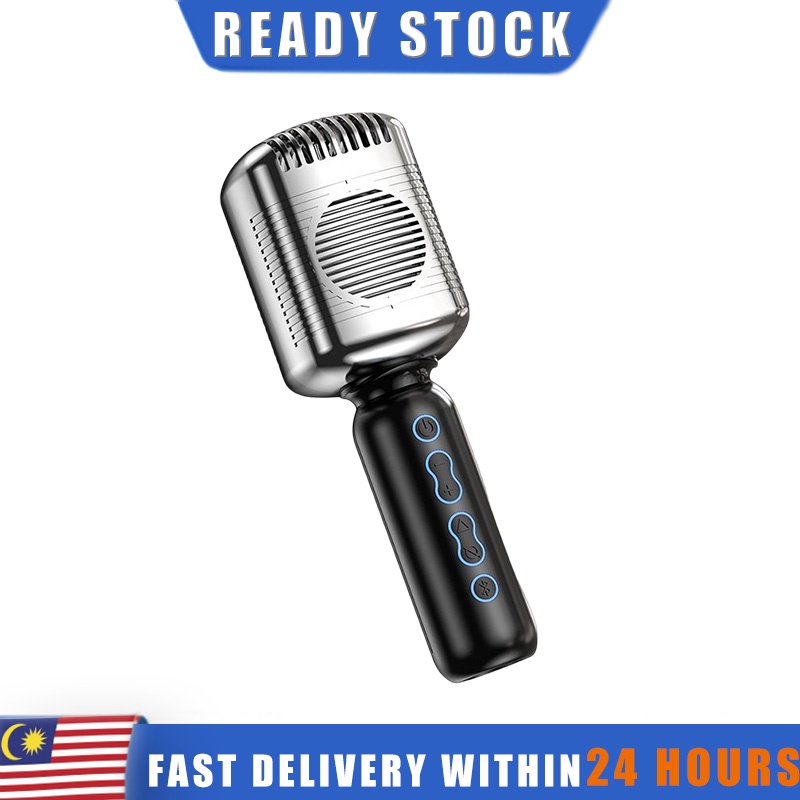 [Ready stock] Wireless Handheld Microphone KM600 Retro Bluetooth ...