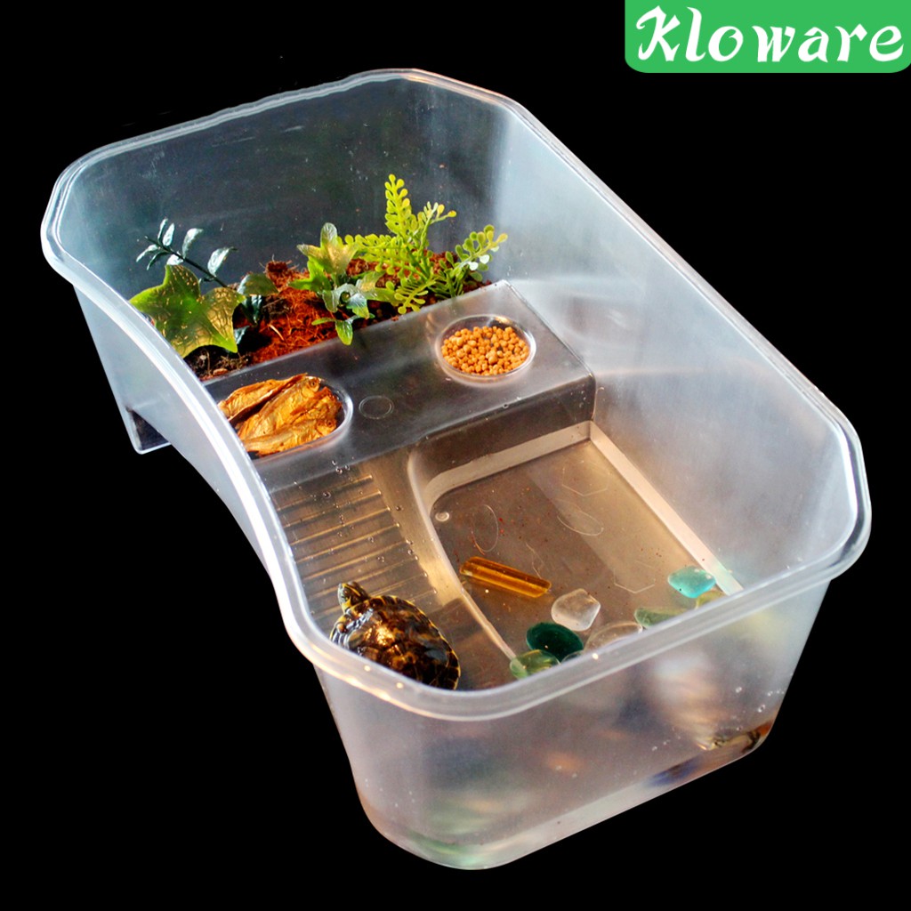 [klowaremy] Reptile Turtle Habitat Terrarium Tank Breeding Box With 