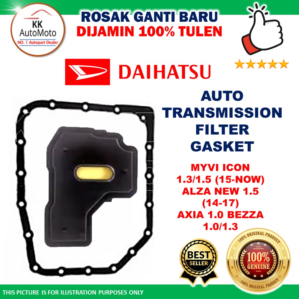 Daihatsu Auto Transmission Filter & Gasket Perodua Axia Bezza Aruz Myvi