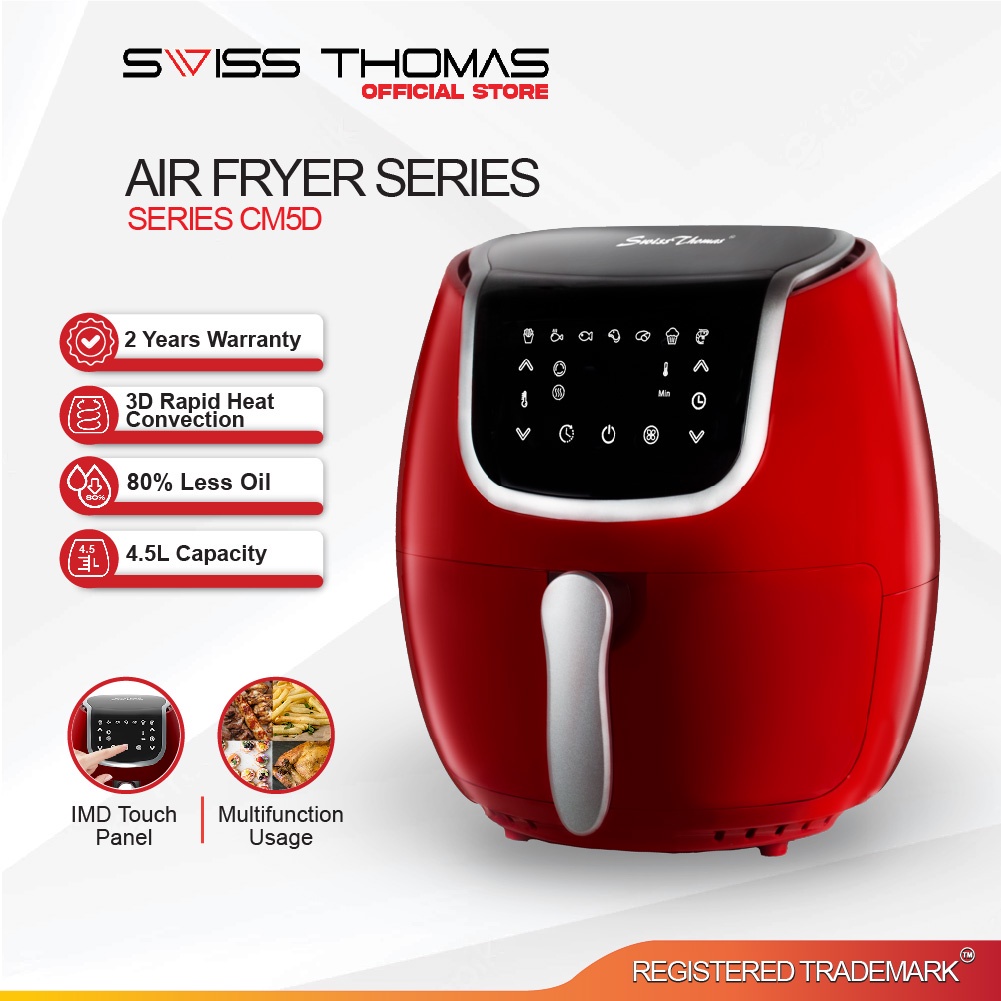 air fryer philips SwissThomas Digital Air Fryer Series ChefMaster Oil