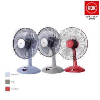 KDK Table Fan 12" / 16" ( Silver Blue / Beige / Flame Red ) [Ready Stock]