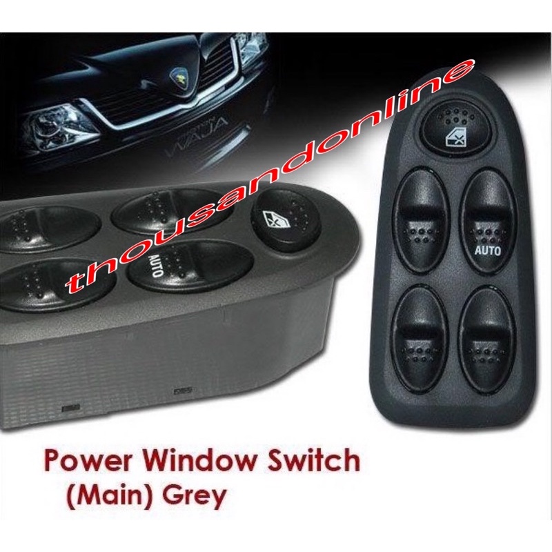POWER WINDOW MAIN SWITCH ORIGINAL REXAR PROTON WAJA (DRIVER SIDE ...