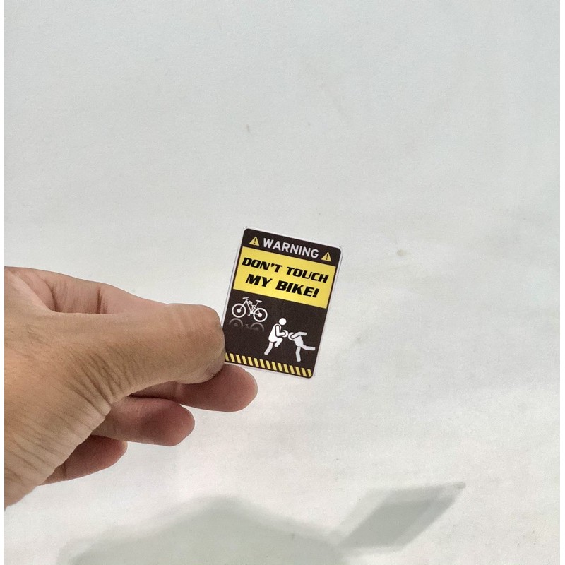 caution bike stickers