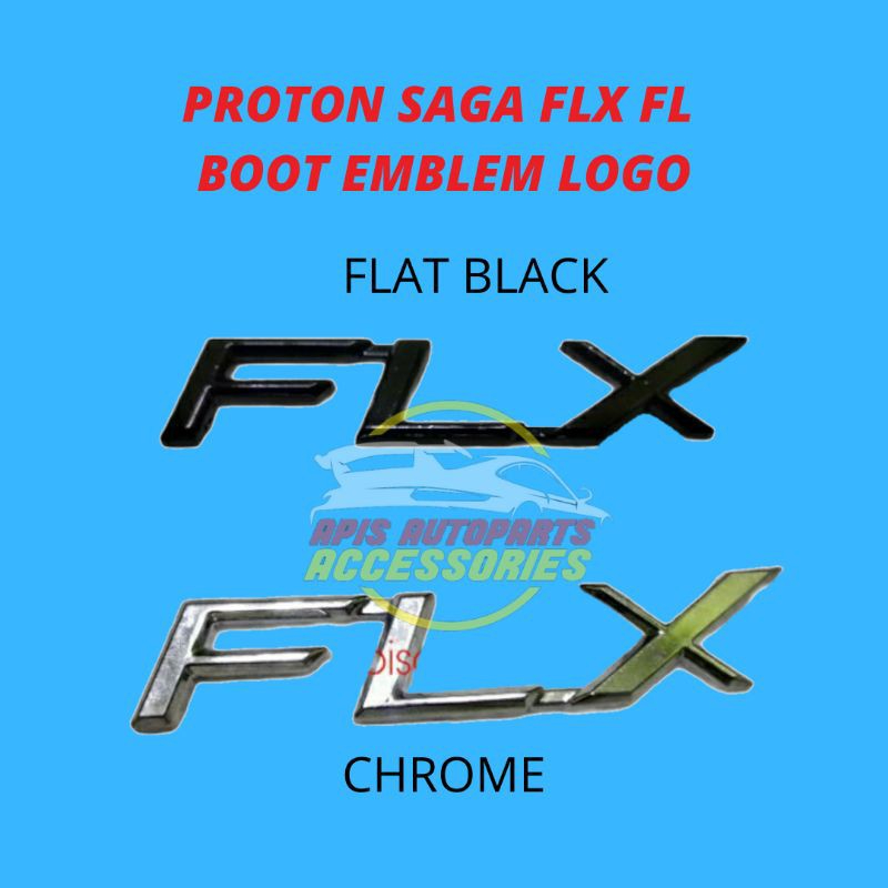 Proton Saga Flx Fl Boot Emblem Logo Fblackchrome Shopee Malaysia