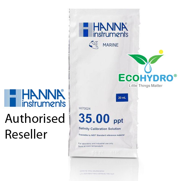 Hanna 35ppt Salinity Calibration Solution HI70024P Hanna Instruments 35