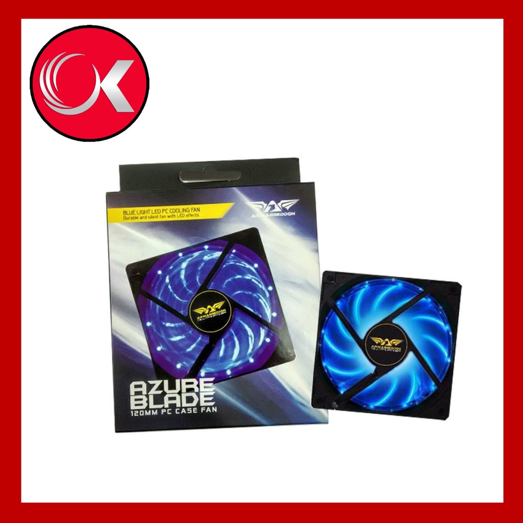 Armaggeddon Blade Series Gaming PC Cooling Fan 12cm (LED lighted