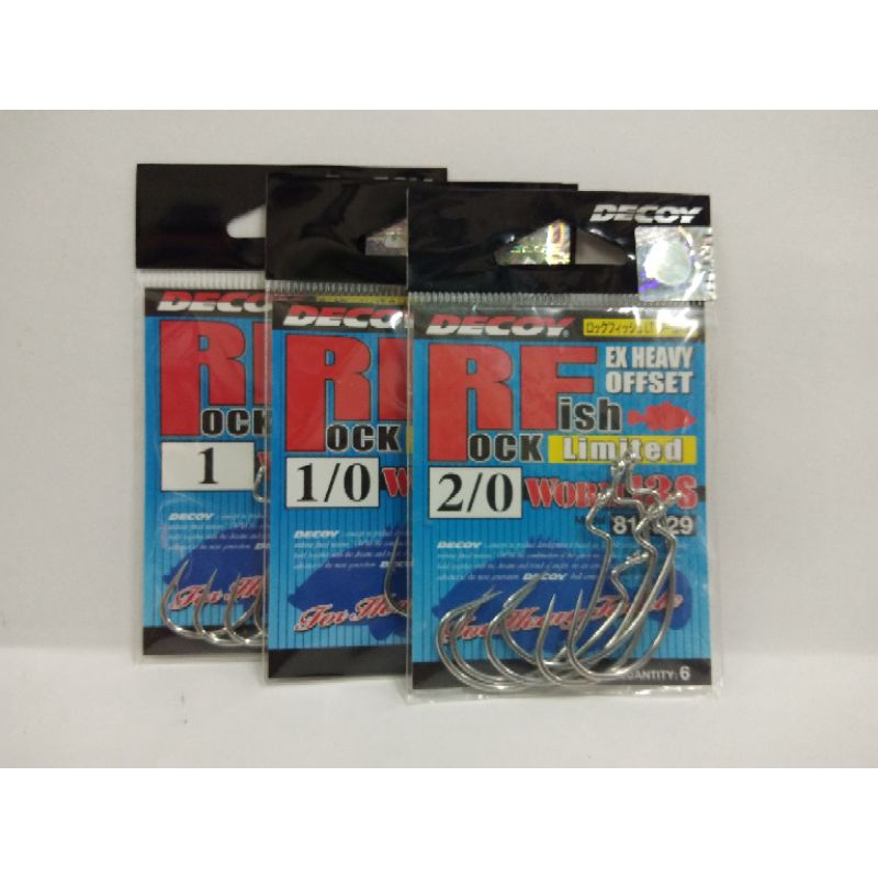 Decoy Worm 13s Ex Heavy Offset Rock Fish Limited Hook | Shopee Malaysia