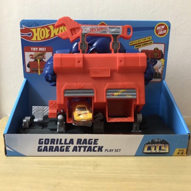 Hot wheels best sale garage gorilla attack