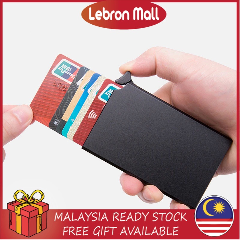 LEBRON RFID Anti-magnetic Anti-theft Brush Credit Card Card Box ...