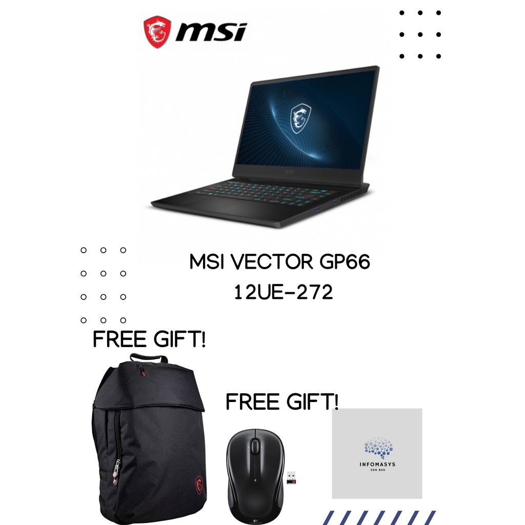 MSI Vector GP66 12UE 272 (RTX3060, GDDR6 6GB) | Shopee Malaysia