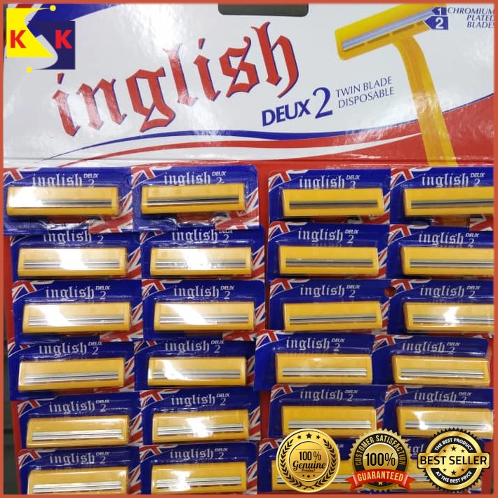 Original Inglish Deux II Disposable Razor 1 unit (Pisau Cukur) | Shopee ...