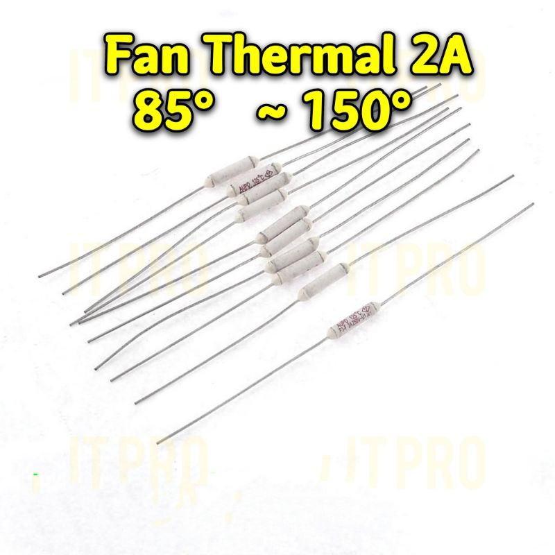 PRO🏠 1pcs Fan thermal fuse 2A Kipas thermal fuse 85° hingga 150° Fan