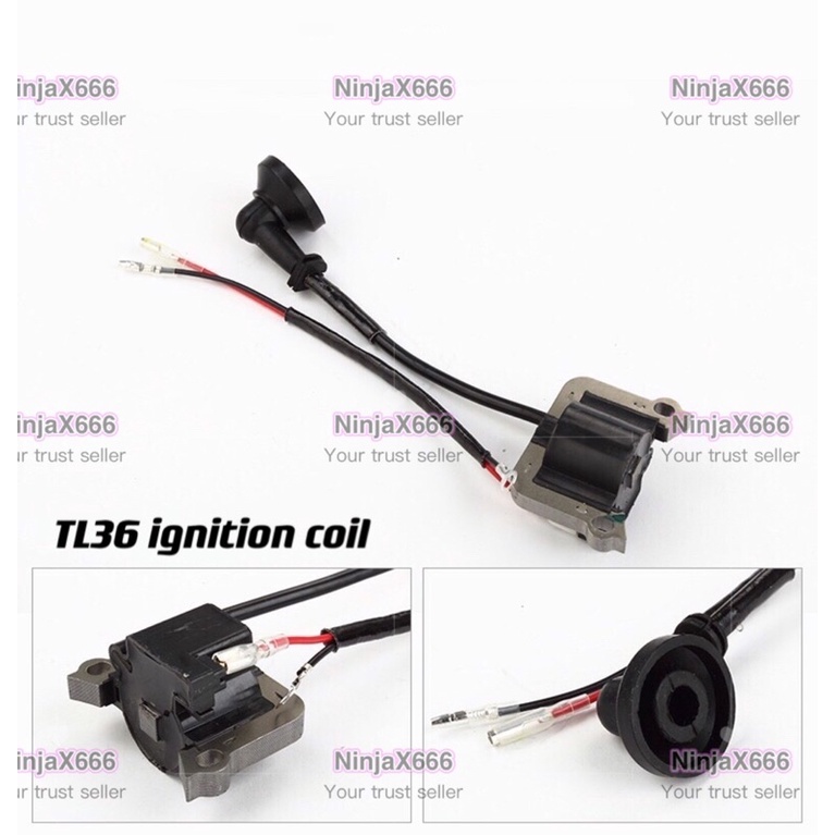 mesin rumput plug coil Mitsubishi ogawa Kasei TL33 TB33 BG330 coil api