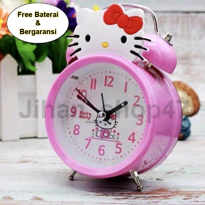 Ring Alarm Clock Hello Kitty Character Desk Clock Medium Size Cute ...