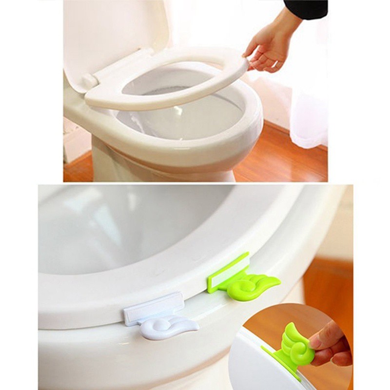 Sanitary Wing Toilet Seat Cover Lifter Avoid Direct Touching Toilet