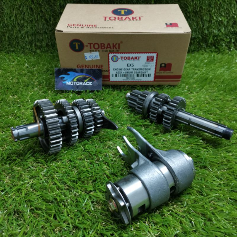 TOBAKI DRUM GEAR SHIFT TRANSMISSION / GEARBOX FULL SET HONDA EX5 DREAM