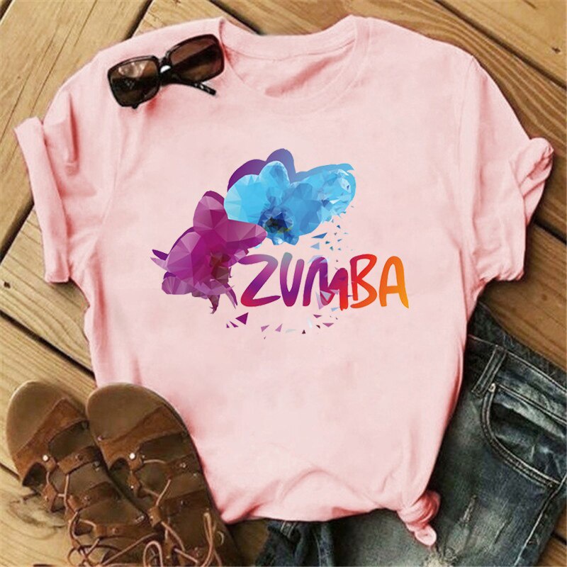 I Love Zumba Dance Fitness Printed Graphic T Shirts Women Hipster Dance Class Clothes Custom Top Hip Hop T Shirt Shopee Malaysia