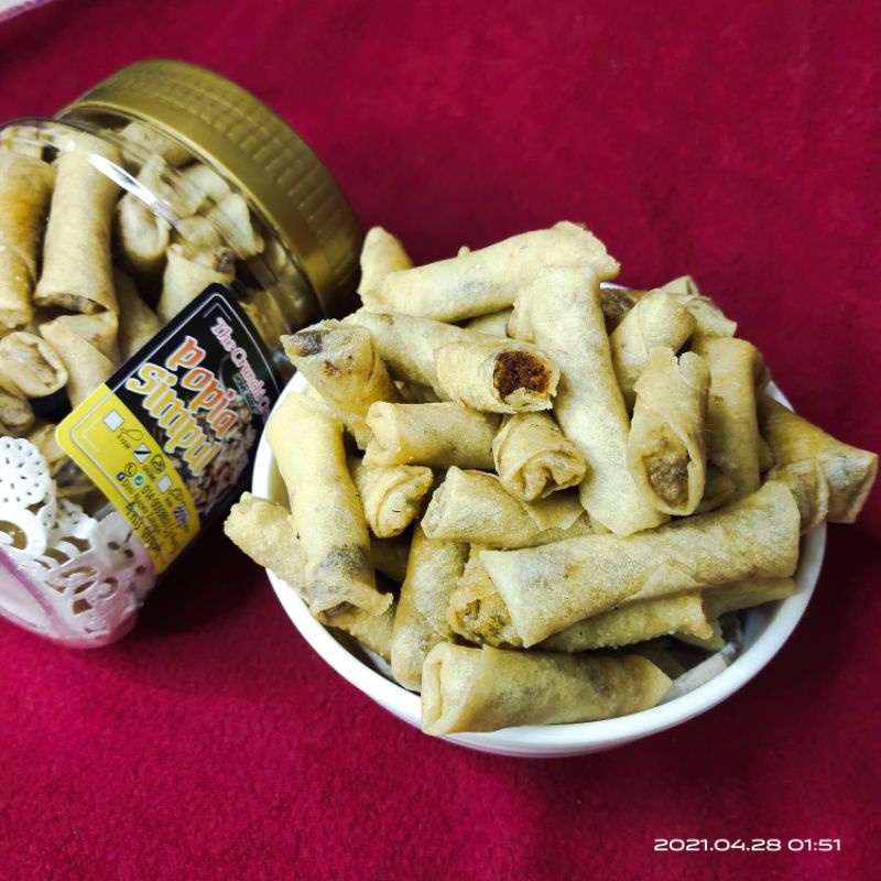 250gram popia mini gulung isi ikan daging ayam sedap fresh made kerepek ...