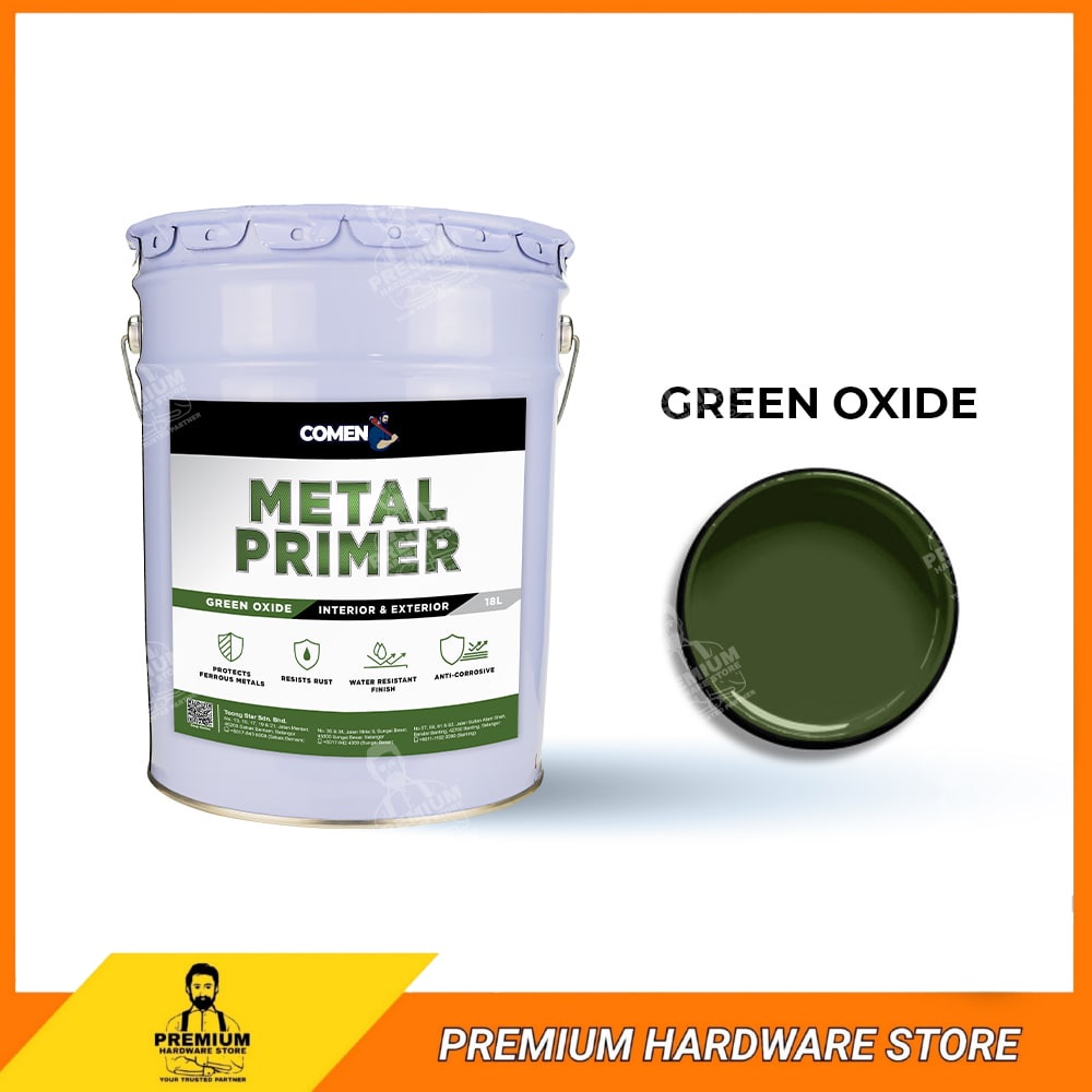 COMEN Oxide Metal Primer 18 Liter Interior Exterior Anti Rust Metal
