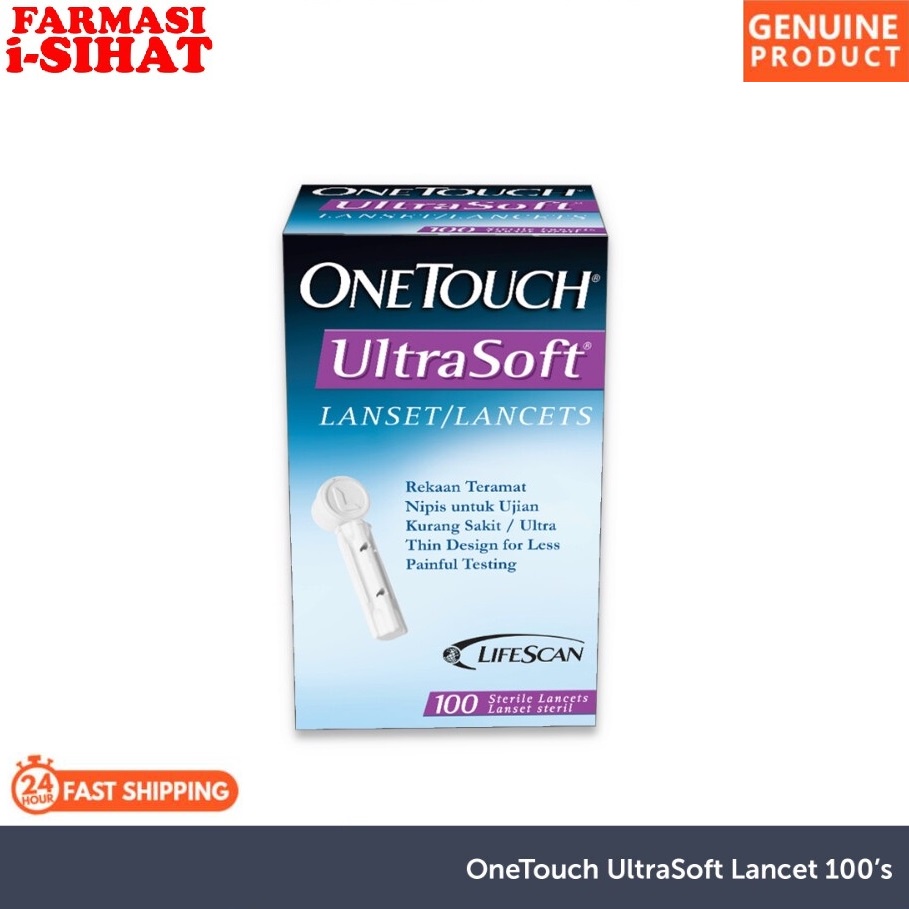 UltraSoft Lancets 100's (Ultra Thin Design for Less Painful