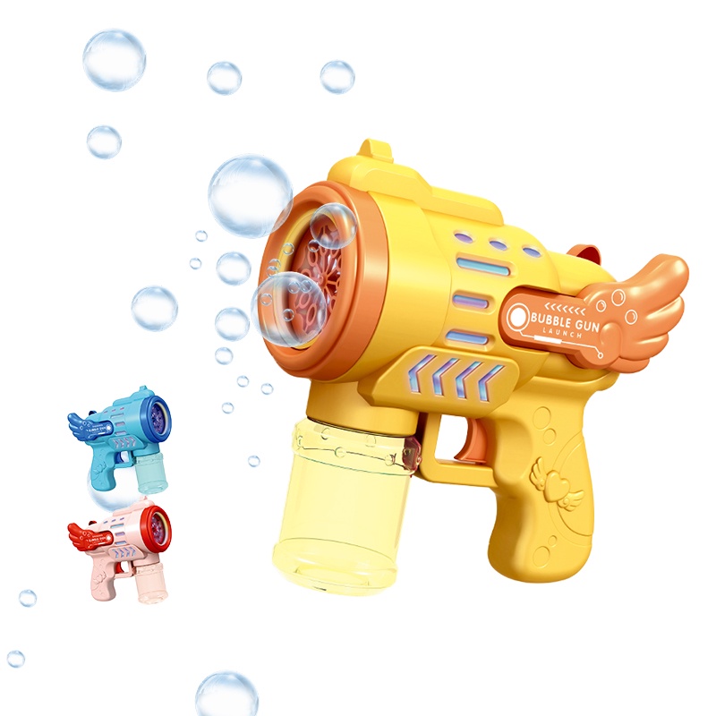 Electric Bubble Machine Gatling Bubble Gun Auto Release Bubble Toys Gun 