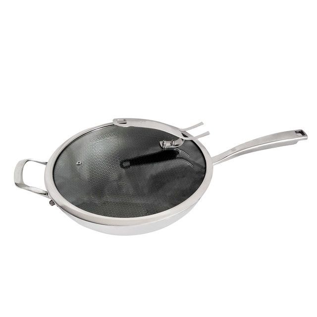 German Zwilling 9 Th Generation Wok NonStick Pan Household Stainless