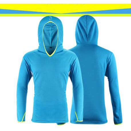 Promotion! Cheap Fishing Clothes Long Sleeve T-shirt Anti-UV Quick Dry  Clothing Hooded Outdoor Mosquito Bug Block Cloth