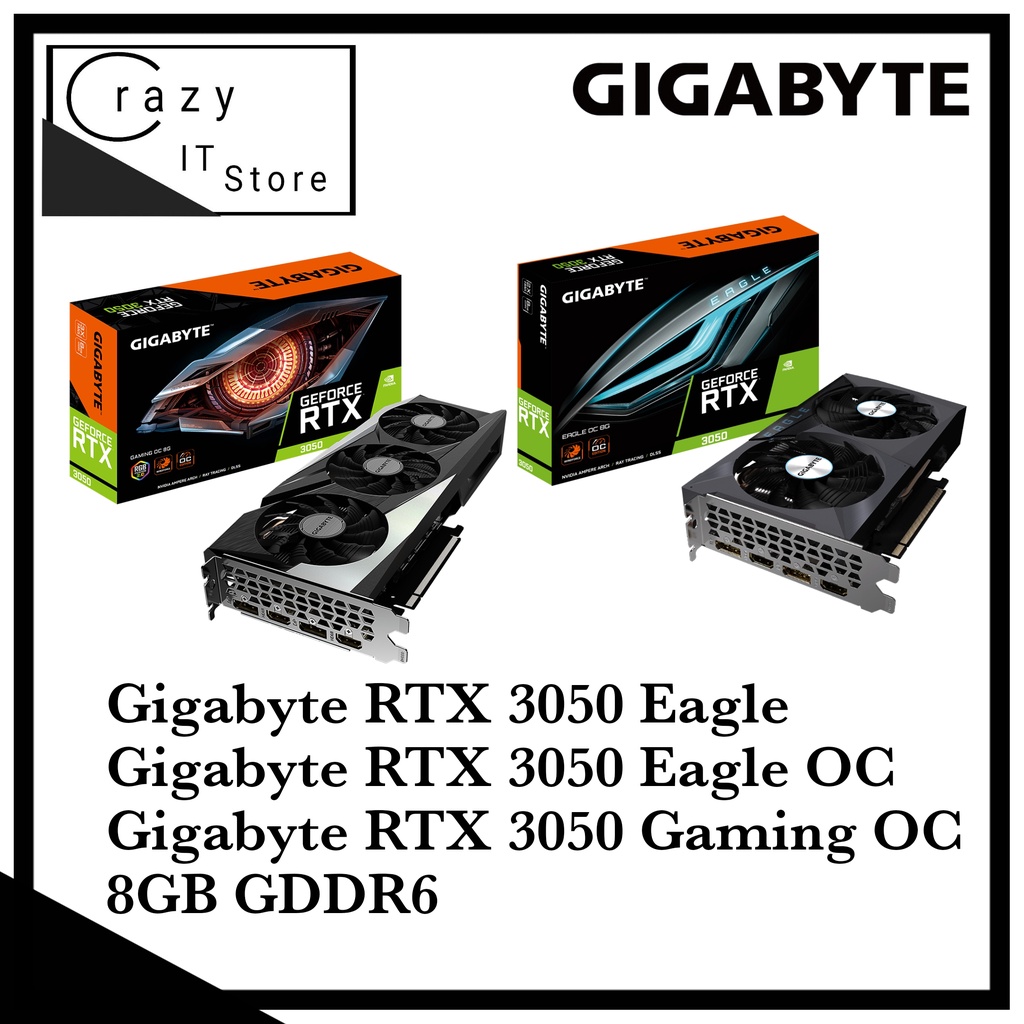 Gigabyte GeForce RTX 3050 Eagle | RTX 3050 Eagle OC | RTX 3050 Gaming ...