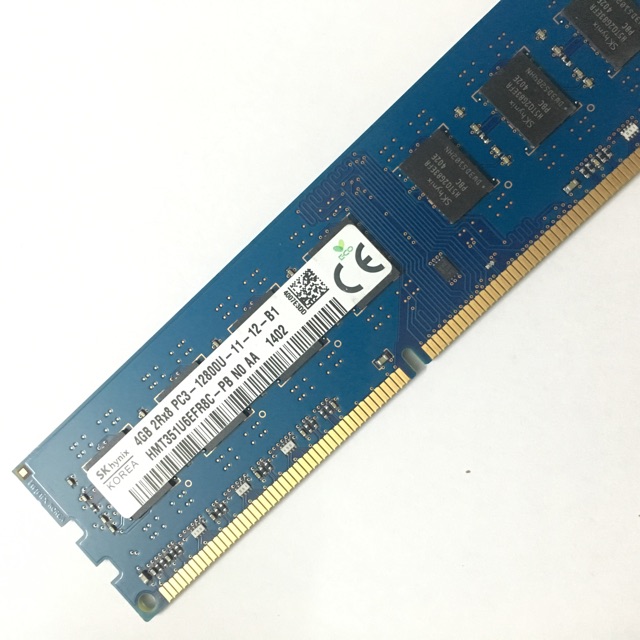 Sk Hynix Rams DDR3 4GB 2Rx8 PC3-12800U-11-12-B1 desktop memory