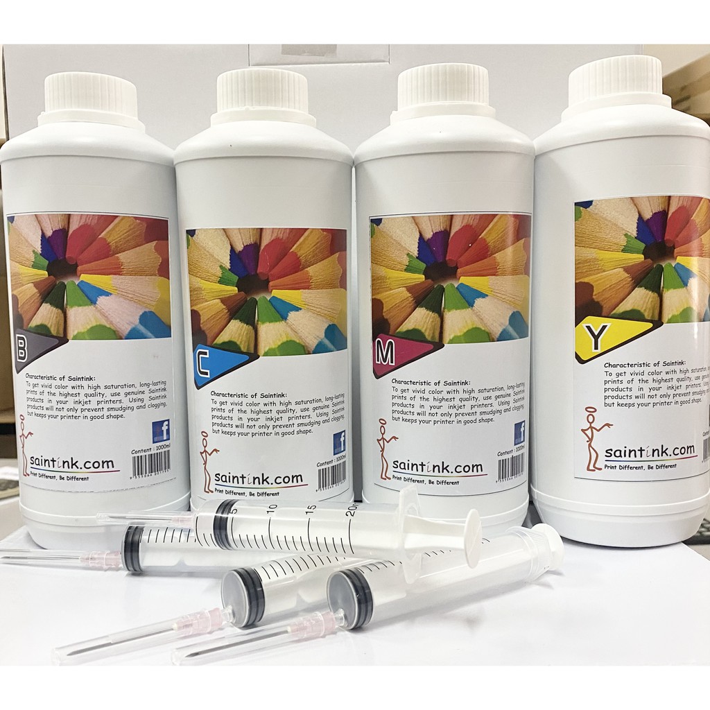 Saintink Premium Quality Ink 1000ml CISS Inkjet Printer Refill Bulk Ink ...
