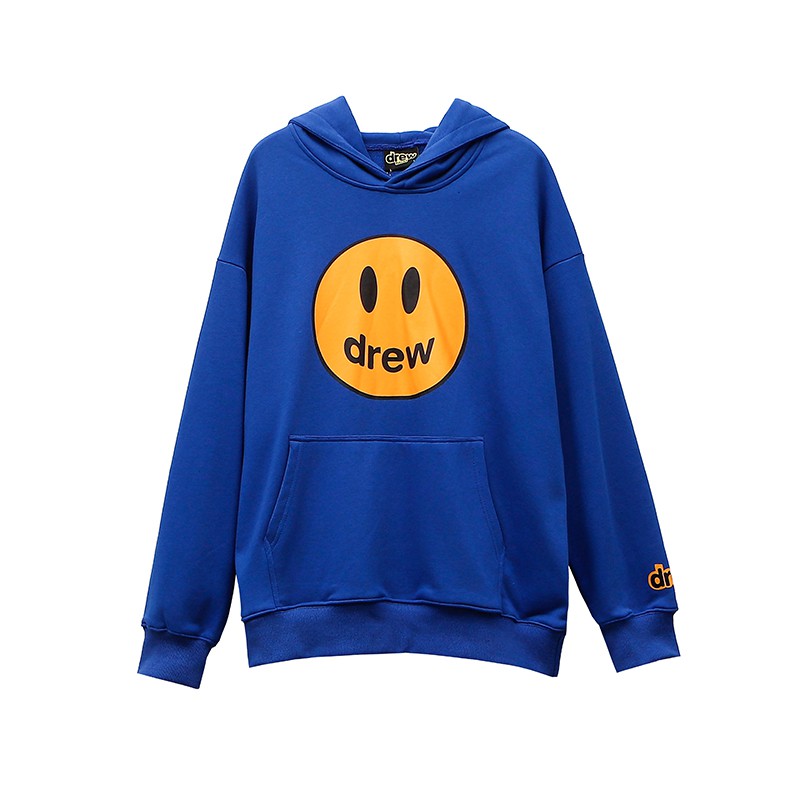 Men Women Loose Casual Classic Smile Face Hoodie Hoody Drew House Purple Yellow Pullover Justin Bieber Sweatshirts Shopee Malaysia