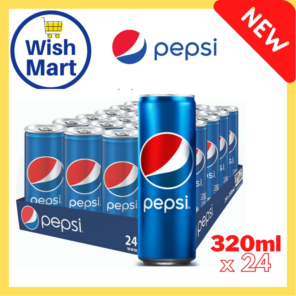 PEPSI Can 320ML X 24 In Carton Carbonated Gas Drink (WM0087) | Shopee ...