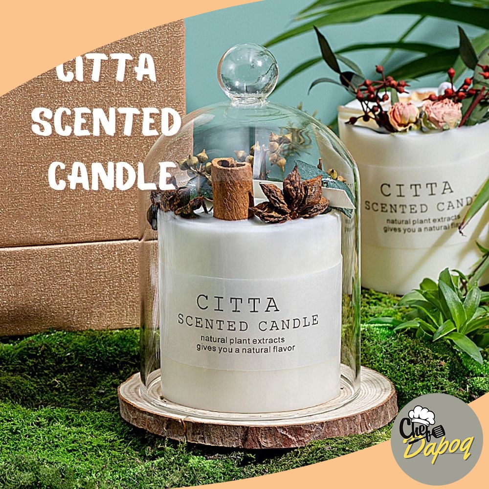 DC Citta Scented Candle Dried Flowers Fruits Fragrance Natural