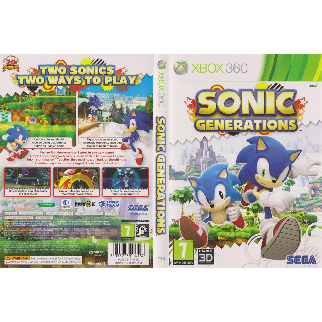 XBOX 360 Sonic Generations | Shopee Malaysia