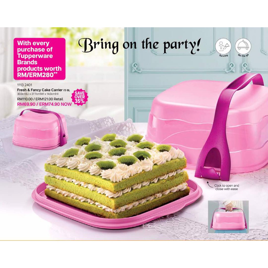 Tupperware cake carrier sale