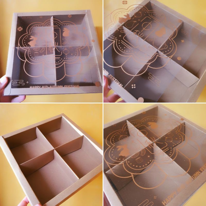 Box of mika Mooncake 100 gr 4 compartments "Chocolate Mooncake" (1 pack