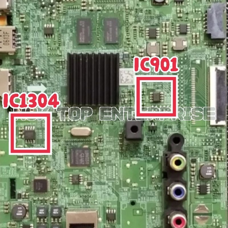 SAMSUNG UA40J5200AK IC eMMC + 25Q40CL + 24C256 EEPROM / BIOS / FIRMWARE ...