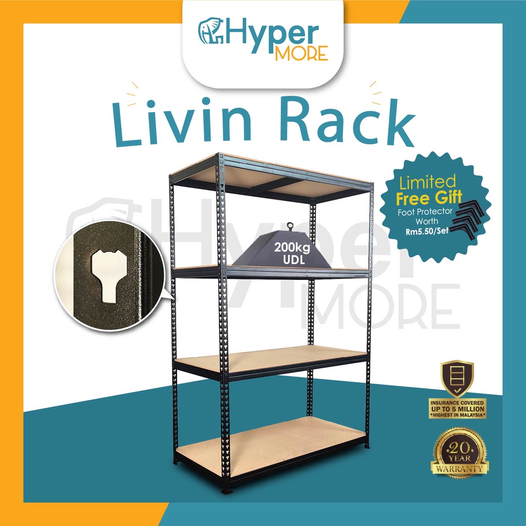 [FREE SHIPPING] HYPERMORE Livin Rack Shelf Rack Boltless Rack Storage