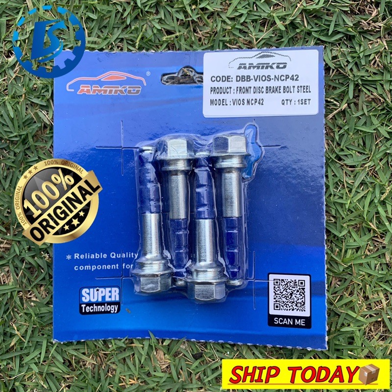 AMIKO SILICONE CALIPER PIN Toyota VIOS NCP42 ALTIS ZZE121 ZZE122 FRONT