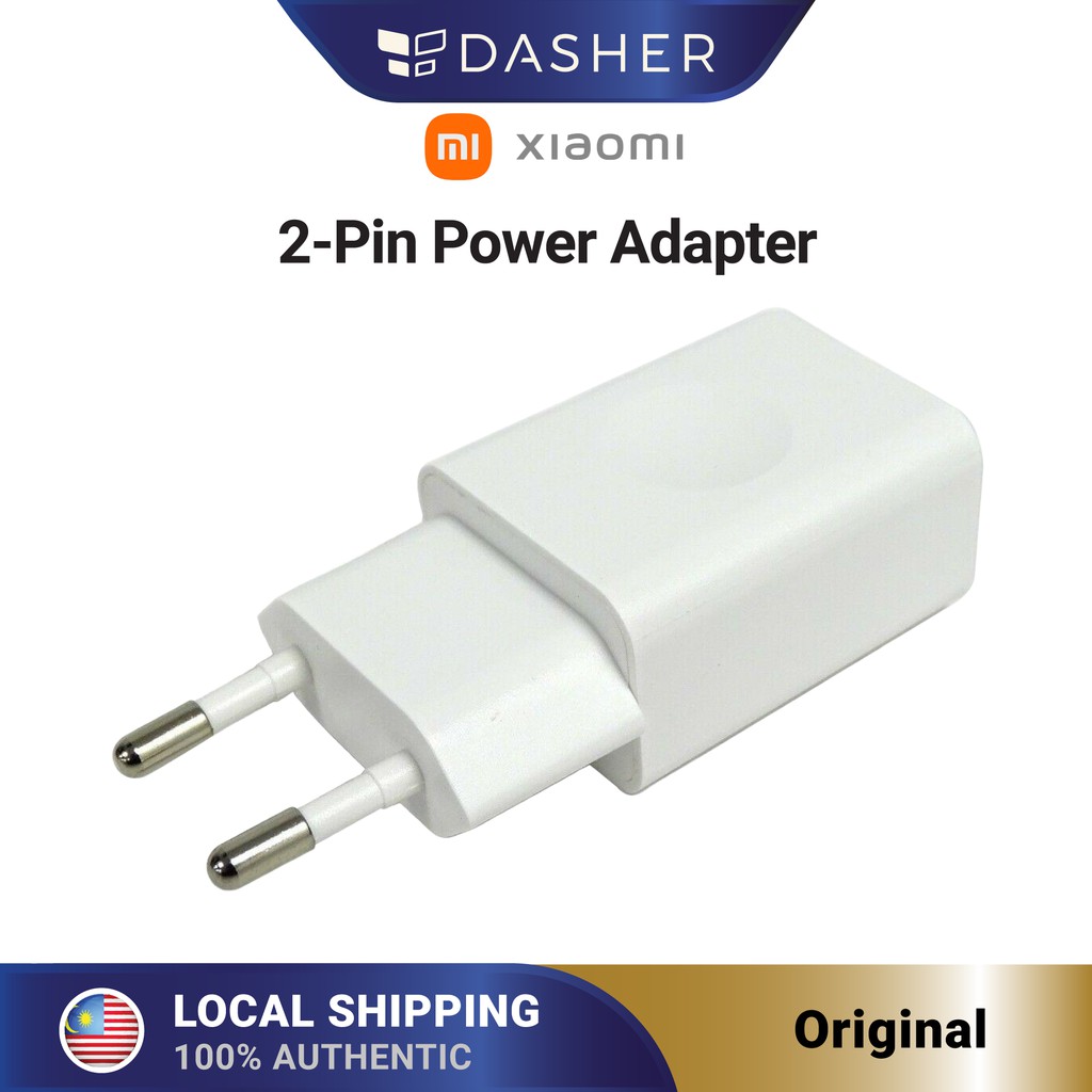 Xiaomi Mi 2 Pin Plug Power Adapter Shopee Malaysia