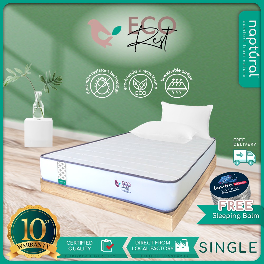 ( Free Delivery ) Naptural Juniper 10 "11" Plush & 12" Promax King