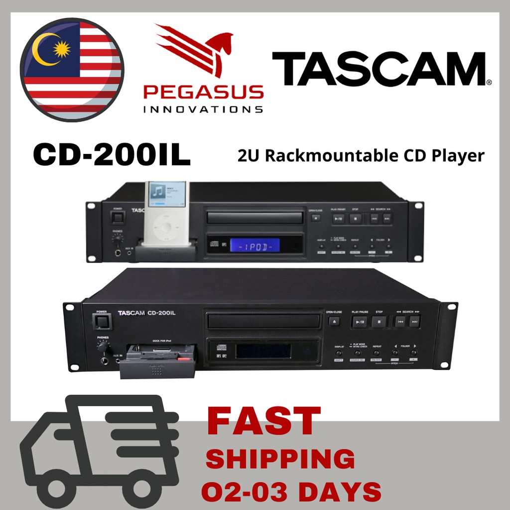 TASCAM CD-200iL 2U Rackmountable CD Player (CD200iL