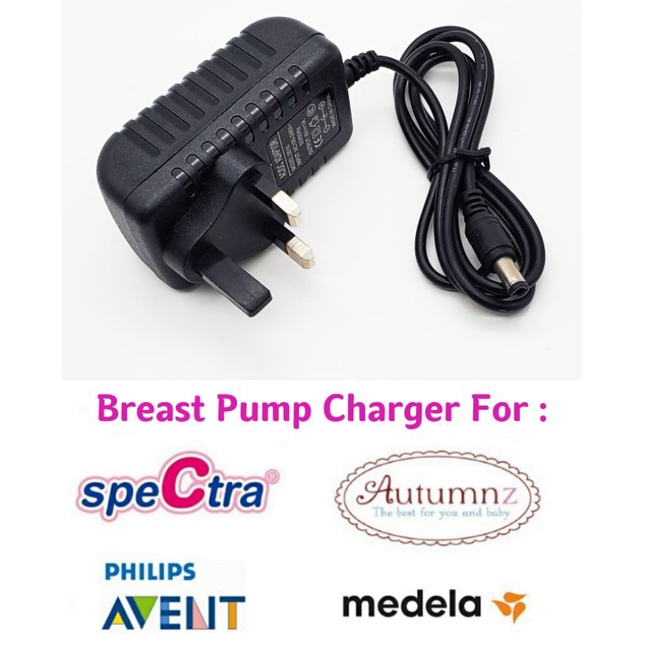 Breast Pump charger 5v, 9v,12v 5.5mm Lacte, Autumnz, Spectra, Medela Shopee Malaysia