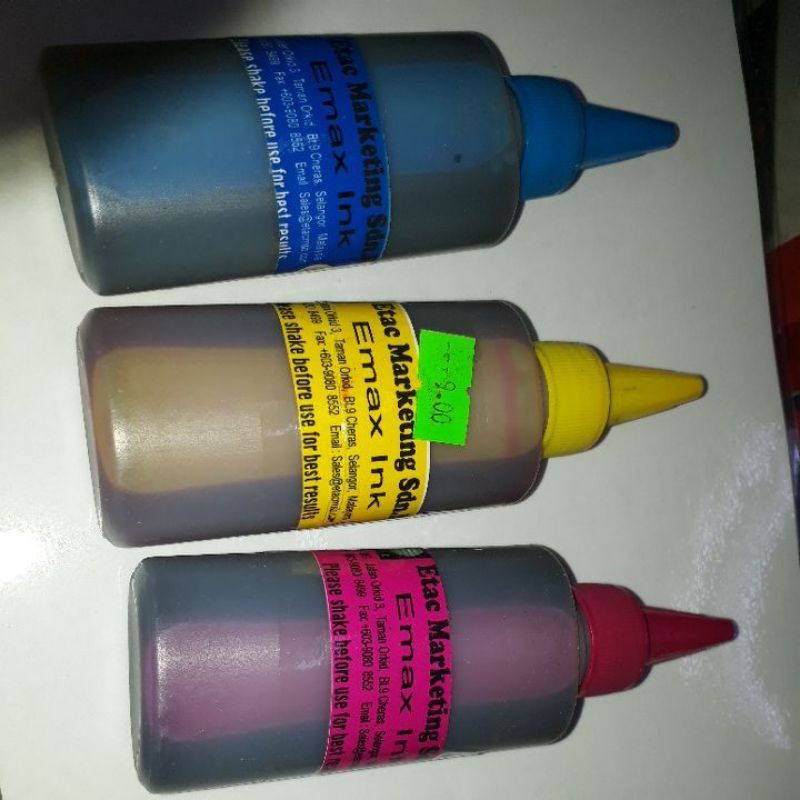 Colour inkjet ink (3 colours) | Shopee Malaysia