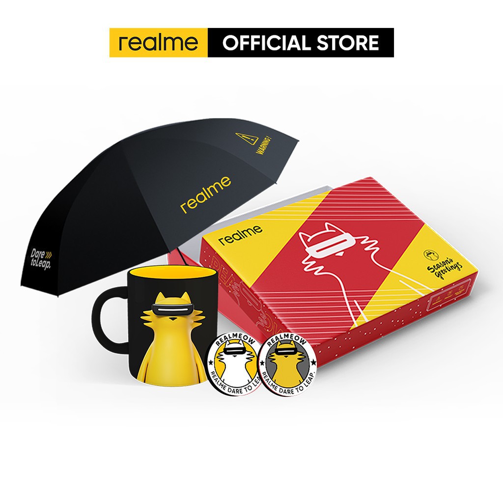 Ready Stock】 realmeow Gift Box (Umbrella, Mug, Badge) Shopee Malaysia