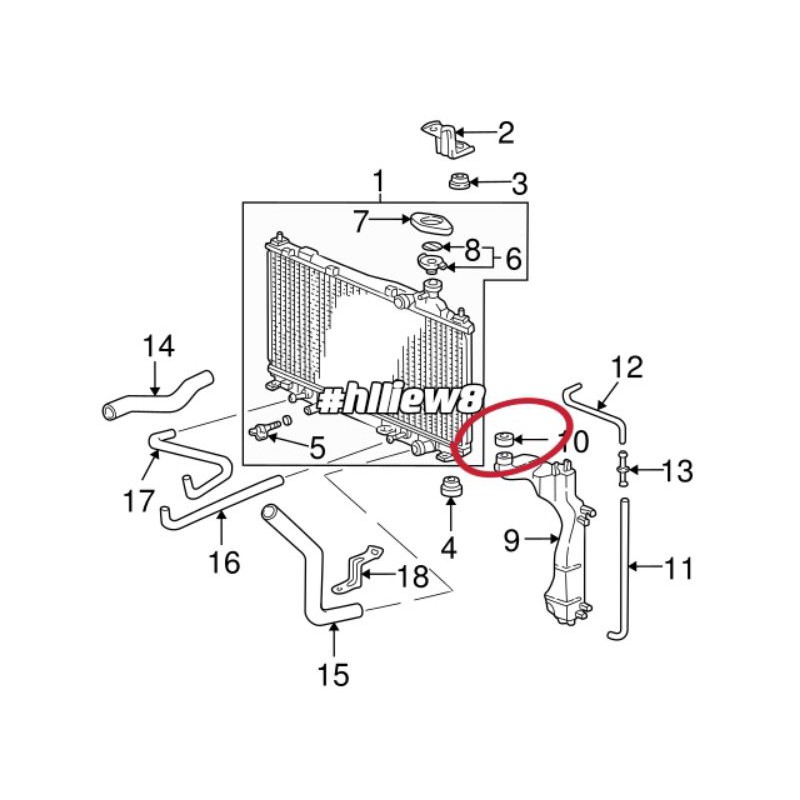 [ hlliew8 ] Honda '2003 CRV CR-V RD5 S9A Stream RN3 S7C Radiator Spare ...