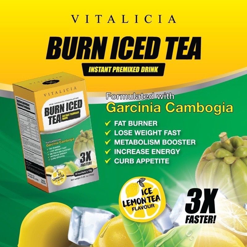 🔥ORIGINAL 💯 BURN ICED TEA + ORANGE JUICE DETOX [Teh kurus Viral Avenys
